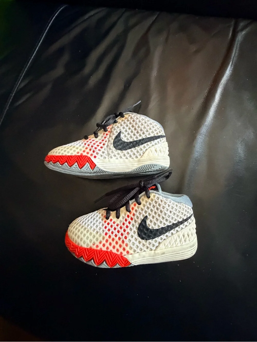 Nike Kids Mesh Sneakers - Black, White and Orange